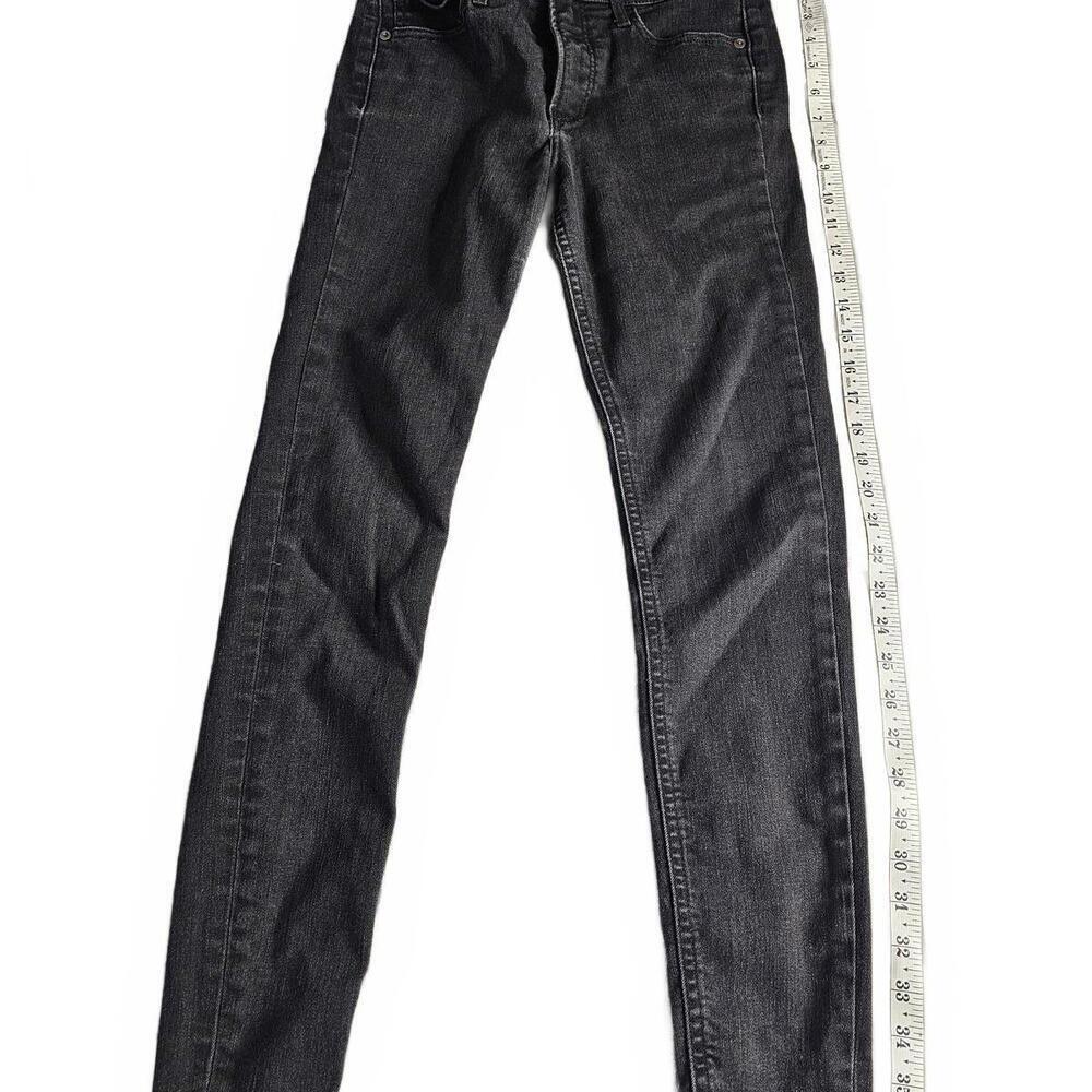 Express Skinny Mid Rise Black Jeans Size 2R